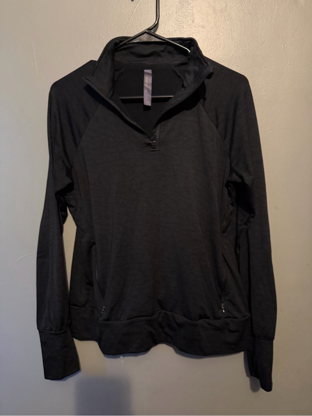Mondetta Black Half-Zip Athletic Pullover